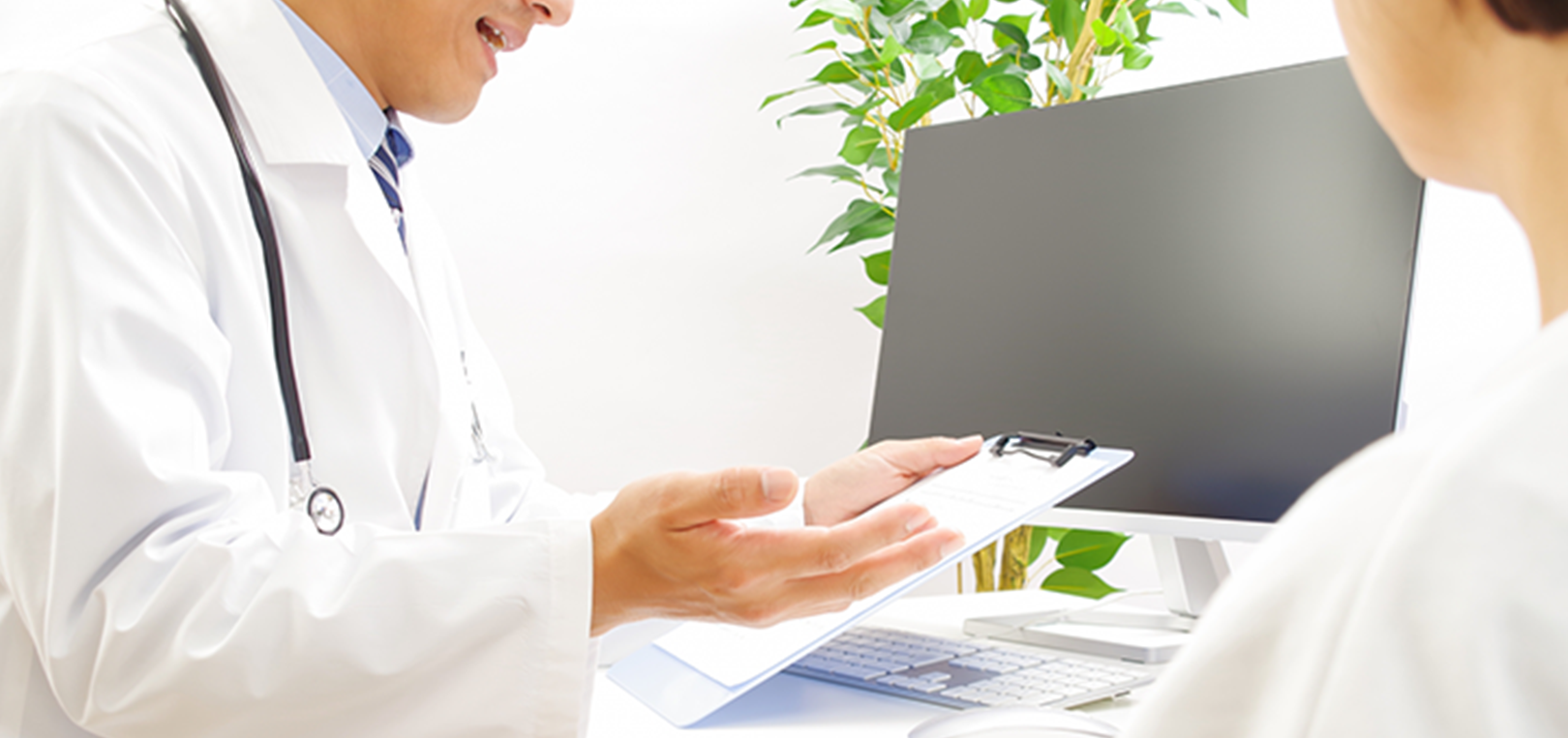 診察を受けている様子