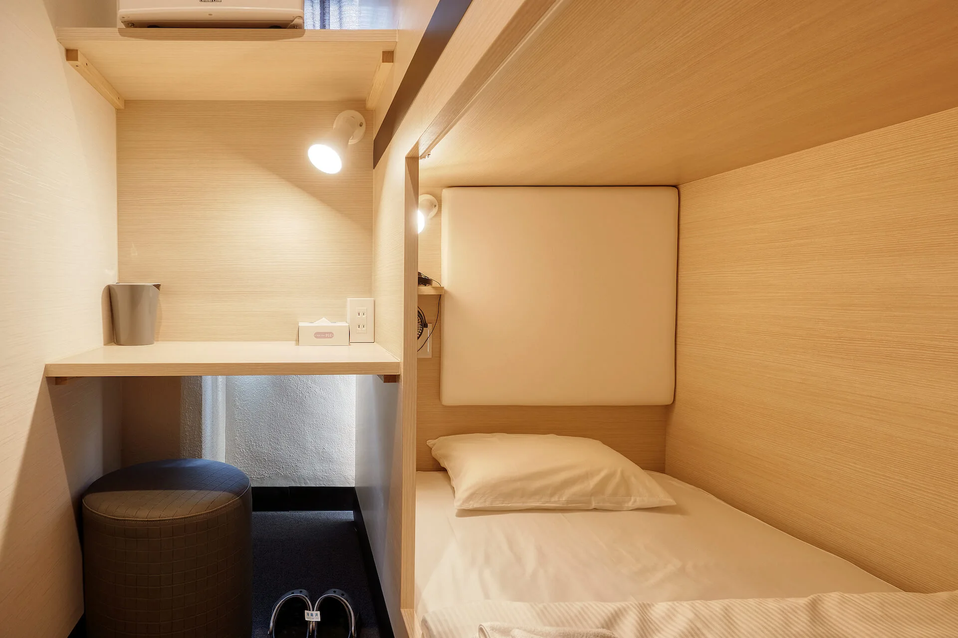 キャビンタイプの1人部屋下段